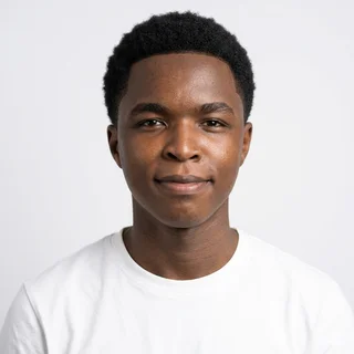 Black and white portrait of Ifedayo Adesiyan